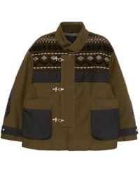 CROQUIS - Wattierte Jacke Mit Einsätzen - Lyst