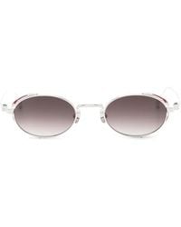 Matsuda - Engraved-Frame Oval-Frame Sunglasses - Lyst