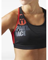 Reebok - Spartan Racerback Sports Bra - Lyst