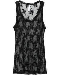 Imperial - Top sin mangas con encaje - Lyst