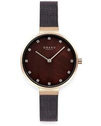 Obaku - Anemone Mesh Strap 32Mm Watch - Lyst