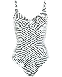 Lygia & Nanny Roberta jacquard swimsuit - Grigio
