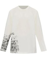 Y-3 - T-Shirt Imprimé À Manches Longues - Lyst