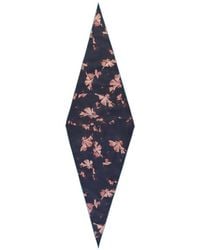 ZEGNA - Floral-Print Diamond-Shaped Scarf - Lyst