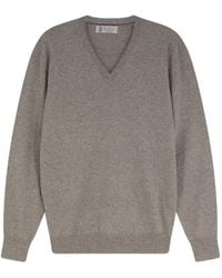 Brunello Cucinelli - V-Neck Cashmere Sweater - Lyst