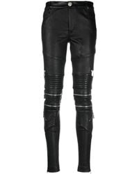 Philipp Plein - Leather Trousers Long - Lyst