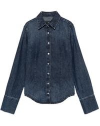 7 For All Mankind - Button-Up Denim Shirt - Lyst