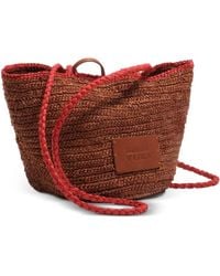 Bimba Y Lola - Small Braided-Strap Logo-Patch Shoulder Bag - Lyst