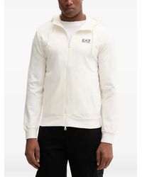 EA7 - Zip-Up Hoodie - Lyst