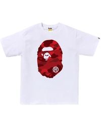 A Bathing Ape - Camo-Print Ape-Head T-Shirt - Lyst