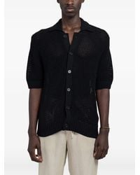 Minimum - Kairo Open-Knit Short-Sleeve Shirt - Lyst