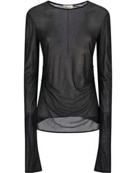 Blumarine - Crystal-Embellished T-Shirt - Lyst