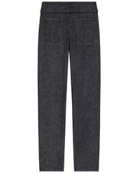 Courreges - Logo-Detail Straight Jeans - Lyst