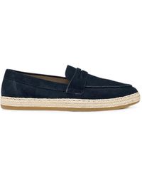 Geox - Pantelleria Suede Espadrille Loafers - Lyst