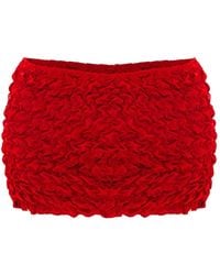 Selia Richwood - Lia Textured Mini Skirt - Lyst
