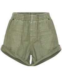 One Teaspoon - Elasticated-Waistband Khaki Shorts - Lyst