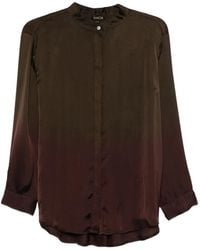 Yavi - Chemise En Soie À Boutonnière - Lyst