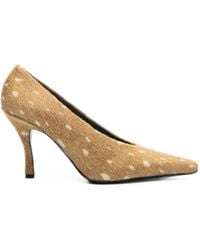 Loulou de Saison - Masha Pony-Effect Leather Pumps - Lyst