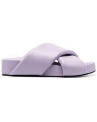 Jil Sander - Crossover-Strap Slip-On Sandals - Lyst