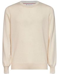 Brunello Cucinelli - Crewneck Cashmere Sweater - Lyst