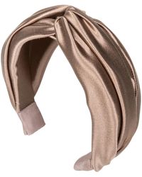 Jennifer Behr - Twist Silk Satin Headband - Lyst