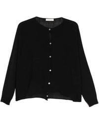Liviana Conti - Button-Up Boat-Neck Cardigan - Lyst