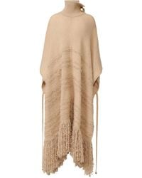 Fabiana Filippi - Turtleneck Fringe Poncho - Lyst