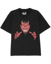 Melt - Graphic-Print Round Neck T-Shirt - Lyst