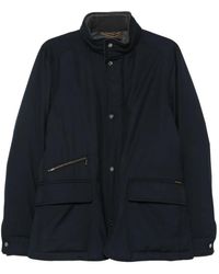 Moorer - High-Neck Press-Stud Jacket - Lyst