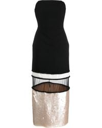 V:PM ATELIER - Sable Sequin-embellished Panelled Midi Dress - Lyst