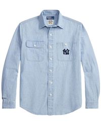 Polo Ralph Lauren - X Yankees Buttoned Long-Sleeve Shirt - Lyst