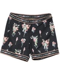 CAMILLA - Floral-Print Tassel Swim Shorts - Lyst