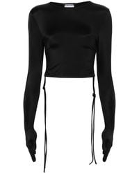 Vetements - Cropped Long-Sleeve T-Shirt - Lyst