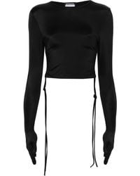 Vetements - Cropped Long-Sleeve T-Shirt - Lyst
