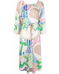 Henrik Vibskov - Birds Print Midi Dress - Lyst