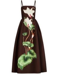 Oscar de la Renta - Chin Cyclamen Faille Cocktail Dress - Lyst