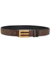Etro - Riem Met Logogesp - Lyst