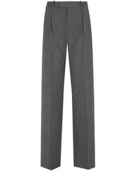 Self-Portrait - Pleated Straight-Leg Trousers - Lyst