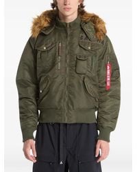 Alpha Industries - Veste Bomber Deflector Bordée De Fourrure Artificielle - Lyst