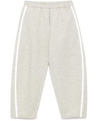 CROQUIS - Gebreide Broek Met Zijstreep - Lyst