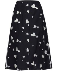 Marni - Heart Print High-waisted Skirt - Lyst