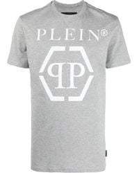 Philipp Plein - Ss Hexagon Cotton T-Shirt - Lyst