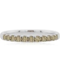 HYT Jewelry - 18Kt Diamond Band Ring - Lyst