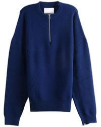 Extreme Cashmere - Quarter-Zip Dropped-Shoulder Sweater - Lyst