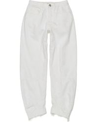 Jil Sander - Panelled Frayed Trousers - Lyst