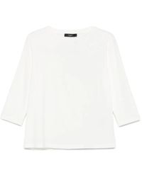 Weekend by Maxmara - Three-quarter Sleeve Crew-neck Top - Lyst