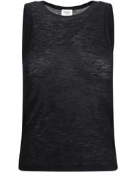 Saint Laurent - Round-Neck Tank Top - Lyst