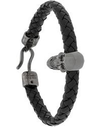 Alexander McQueen Armband Met Doodskop - Zwart
