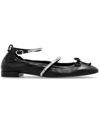 Stuart Weitzman - Stefanie Leather Ballerina Shoes - Lyst
