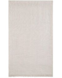 Brunello Cucinelli - Fringed Cashmere-Silk Blend Scarf - Lyst